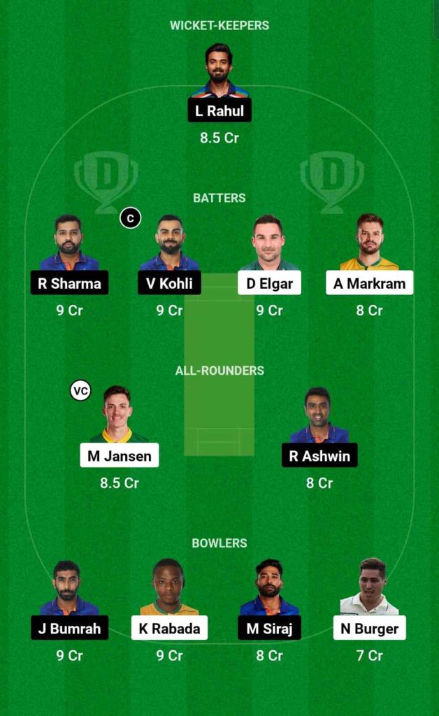 IND vs SA 2nd Test Dream11 Prediction For Today's Match