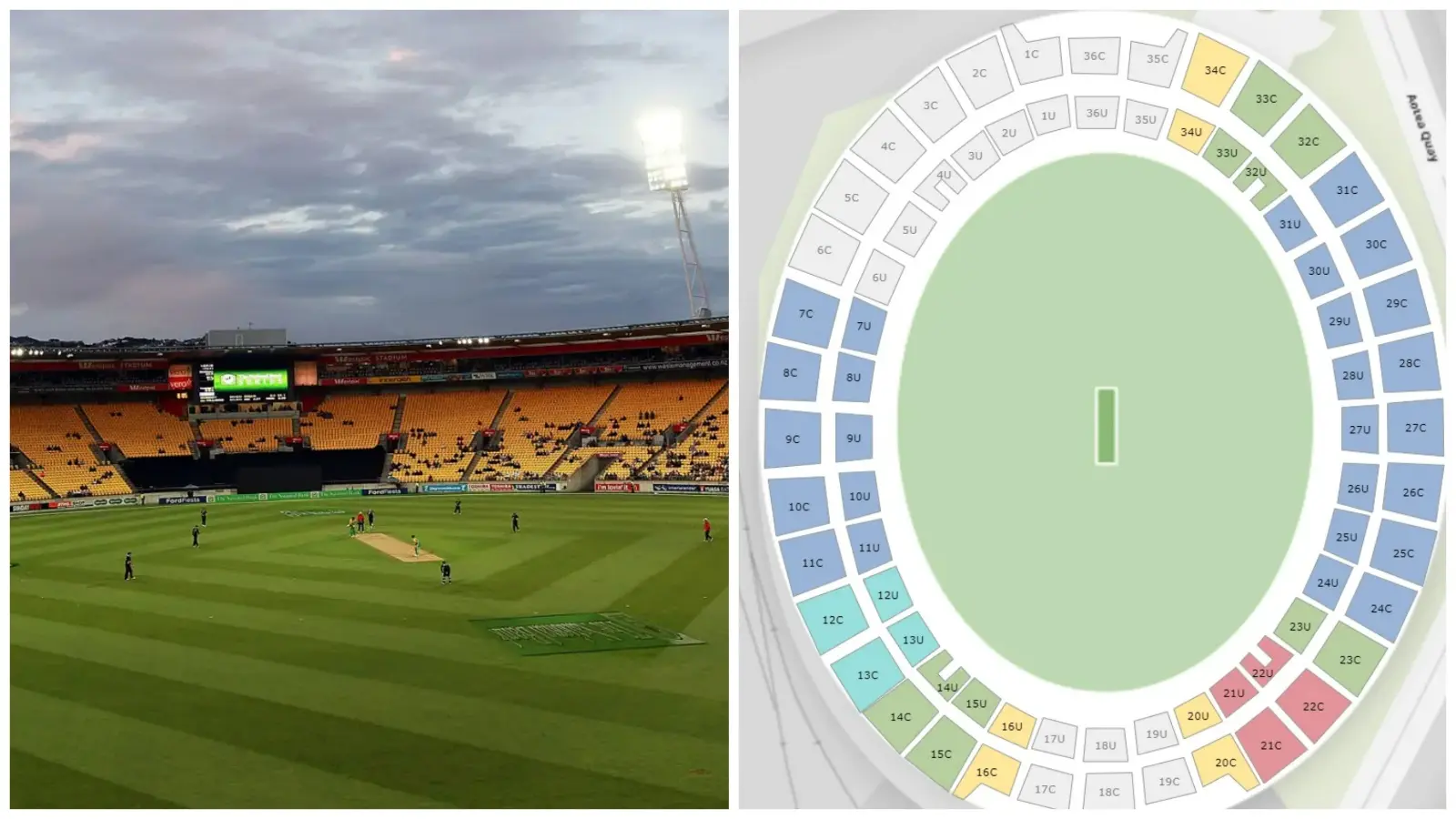 Sky Stadium Wellington Boundary Length and Seating Capacity