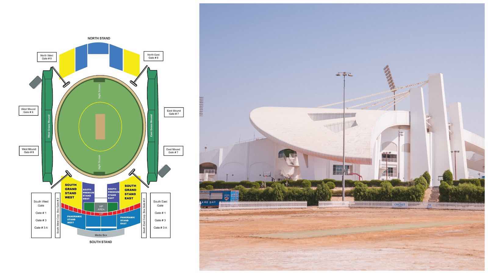 Sheikh Zayed Cricket Stadium Abu Dhabi Boundary Length and Seating Capacity