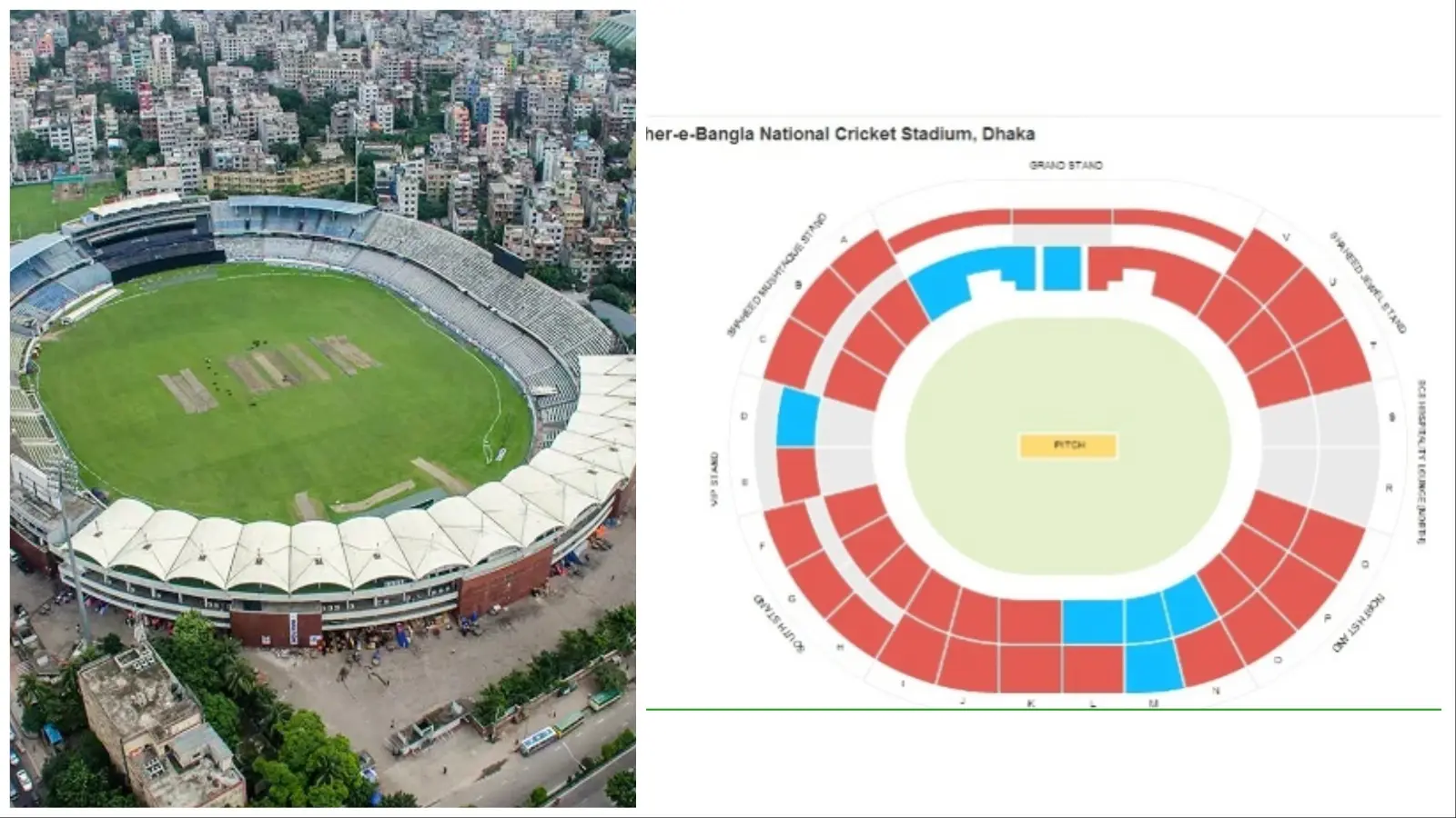 Shere Bangla National Cricket Stadium Dhaka Boundary Length And Seating Capacity