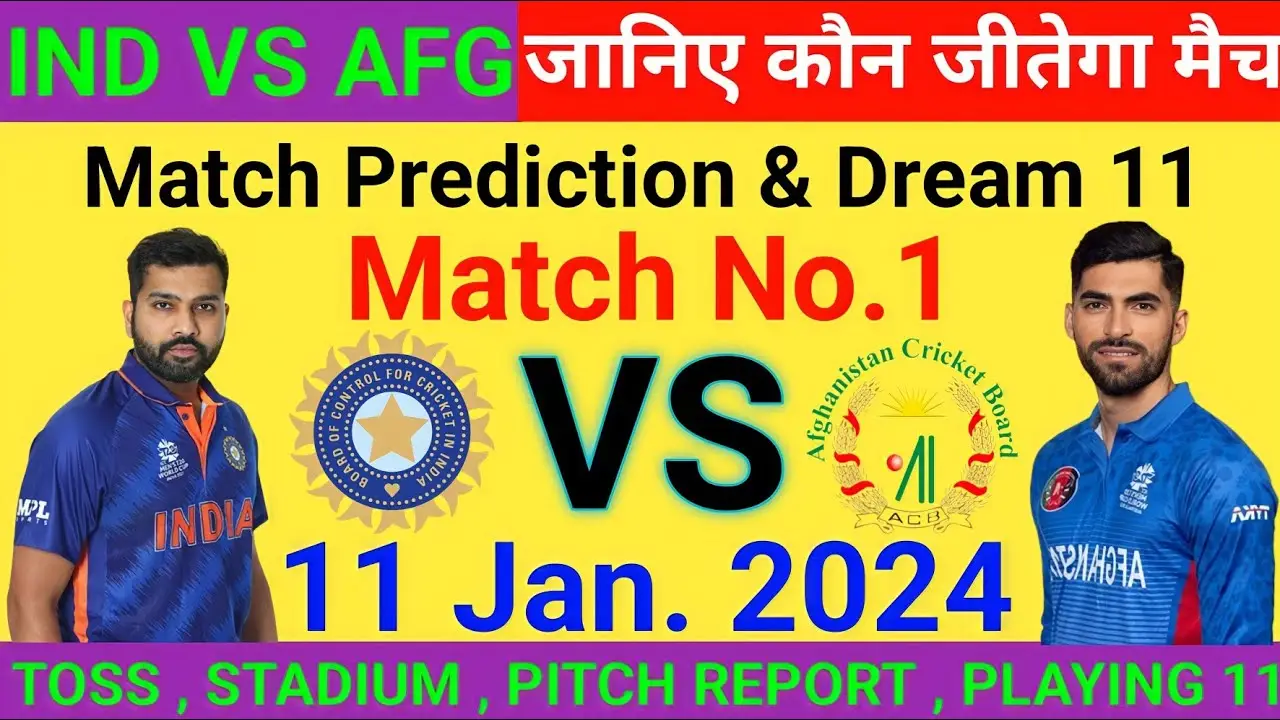 इंडिया - अफगानिस्तान: आज का मैच कौन जीतेगा जनवरी 2024?