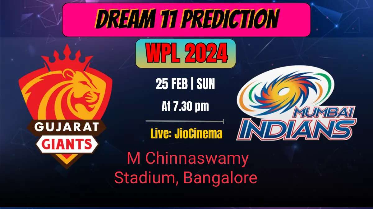 GUJ-W vs MUM-W Dream11 Prediction, Pitch Report, Player Stats, H2H, Captain & Vice-Captain, Live Streaming Details and More – WPL