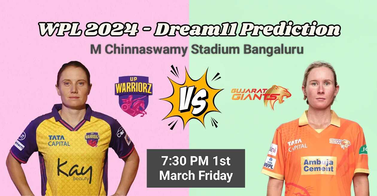 UP-W vs GUJ-W Dream11 Prediction, Pitch Report, Player Stats, H2H, Captain & Vice-Captain, Live Streaming Details and More – WPL