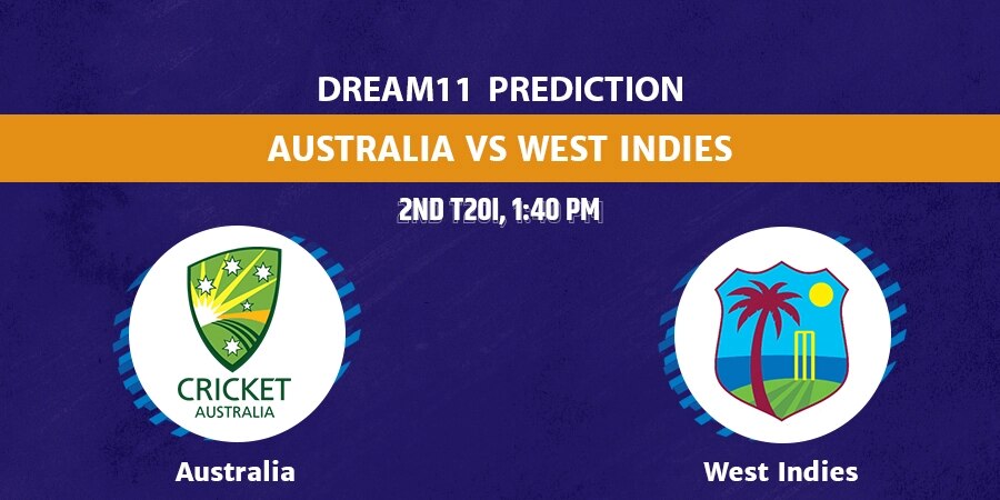 AUS vs WI 2nd T20I Dream11 Prediction, Player Stats, Head to Head, Pitch Report, Captain & Vice-captain, Live Streaming Details and More