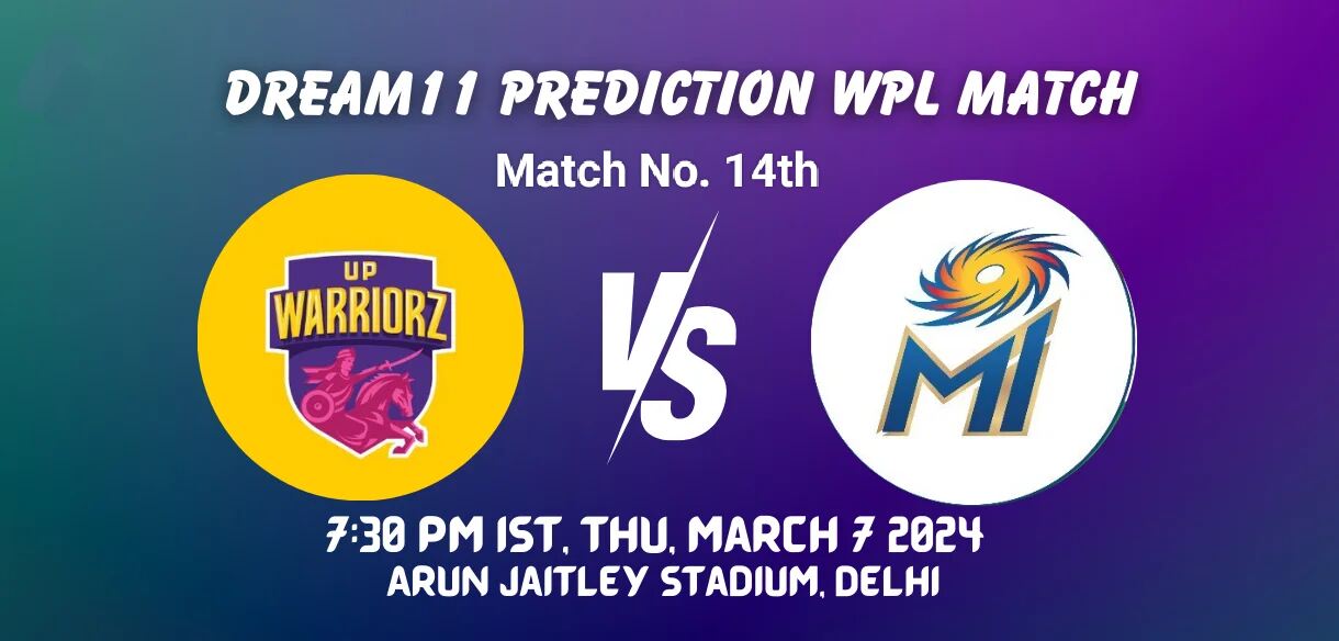 UP-W vs MI-W Dream11 Prediction, Pitch Report, Player Stats, H2H, Captain & Vice-Captain, Live Streaming Details and More – WPL
