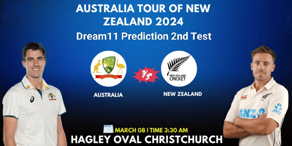 NZ vs AUS 2nd Test Dream11 Prediction, Player Stats, Head to Head, Pitch Report, Captain & Vice-captain, Live Streaming Details and More