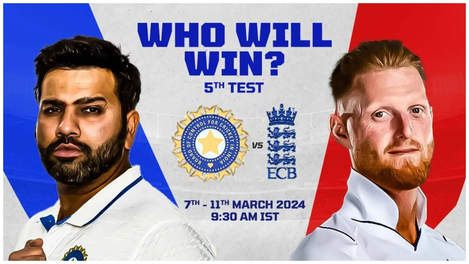 IND Vs ENG 5th Test Dream11 Prediction, Player Stats, Head To Head, Pitch Report, Captain & Vice-Captain, Live Streaming Details And More
