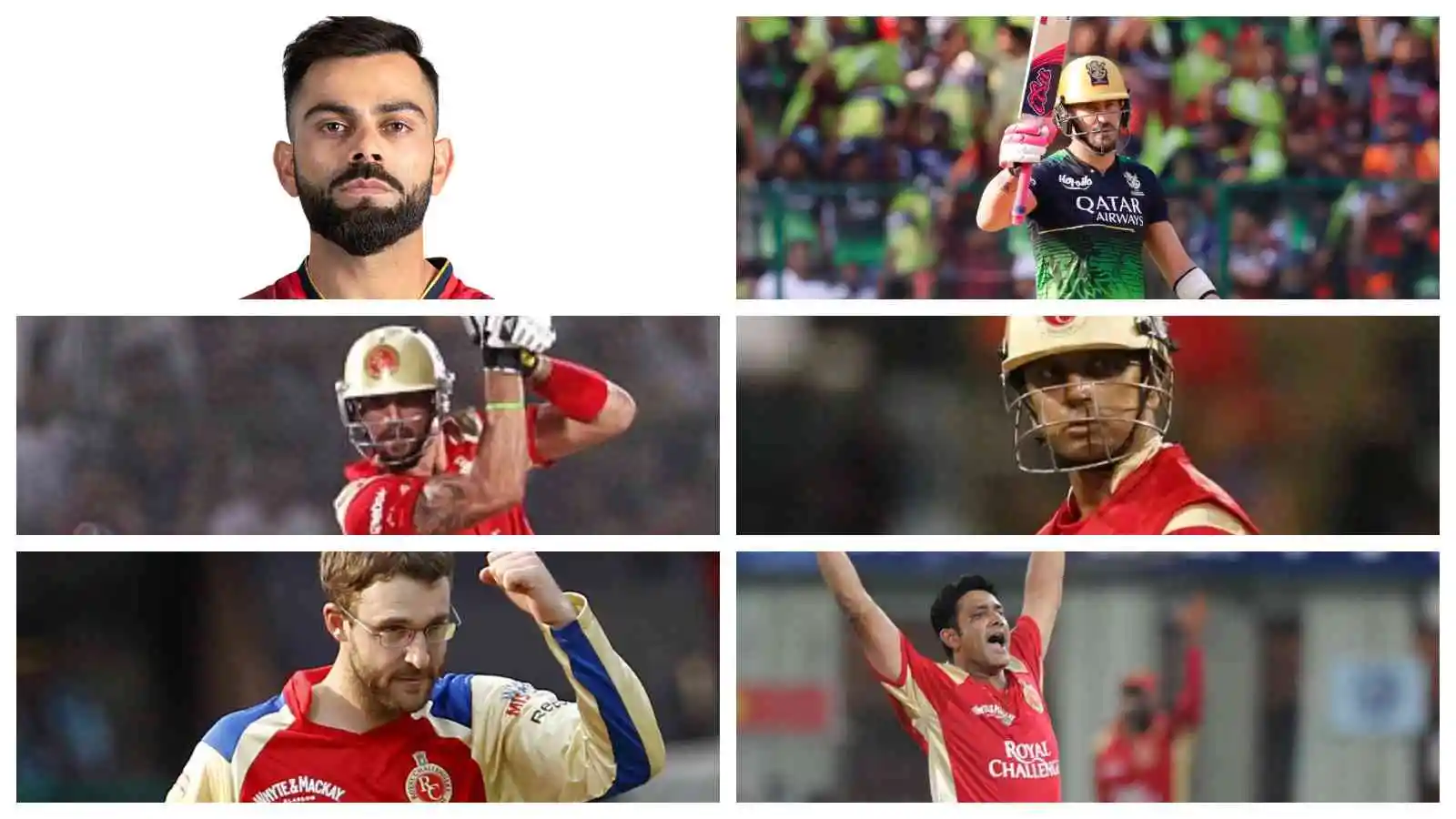 Royal Challengers Bangalore (RCB) All Captains List From 2008 To 2024